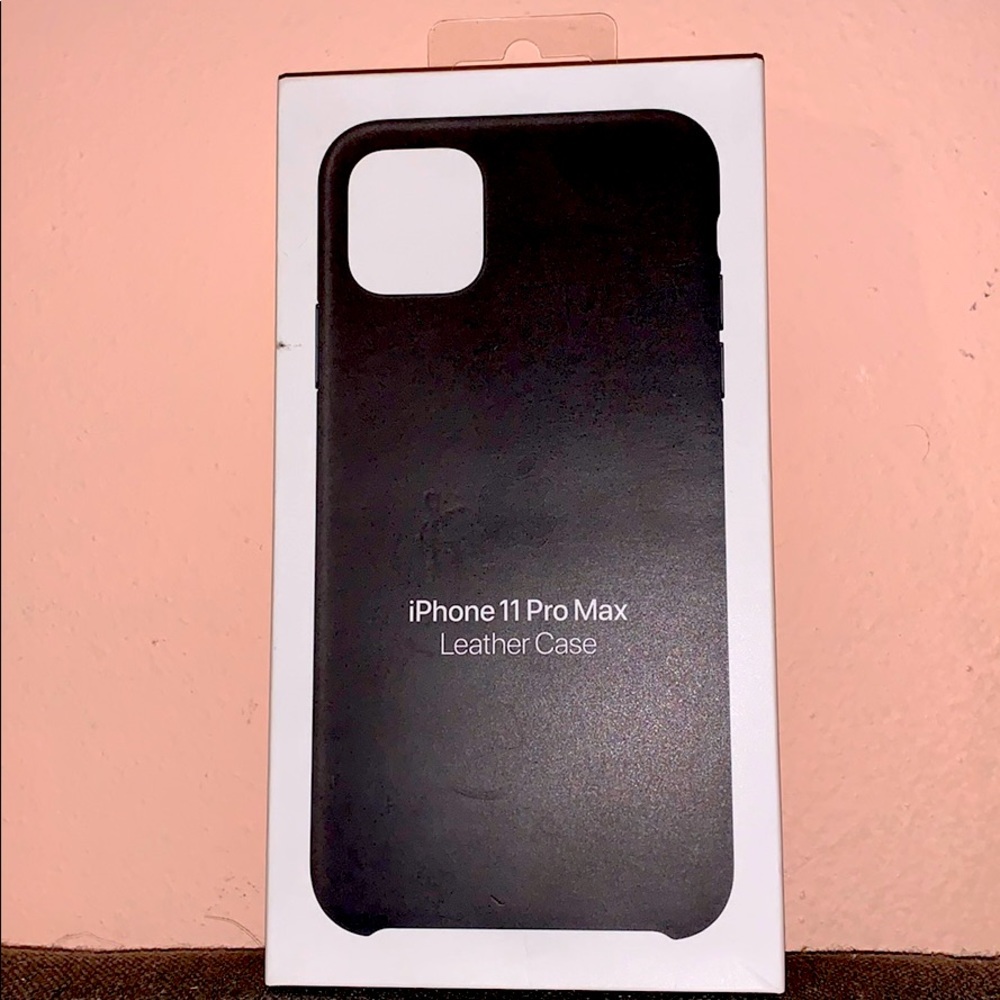 IPhone 11 Pro Max Black Leather Case